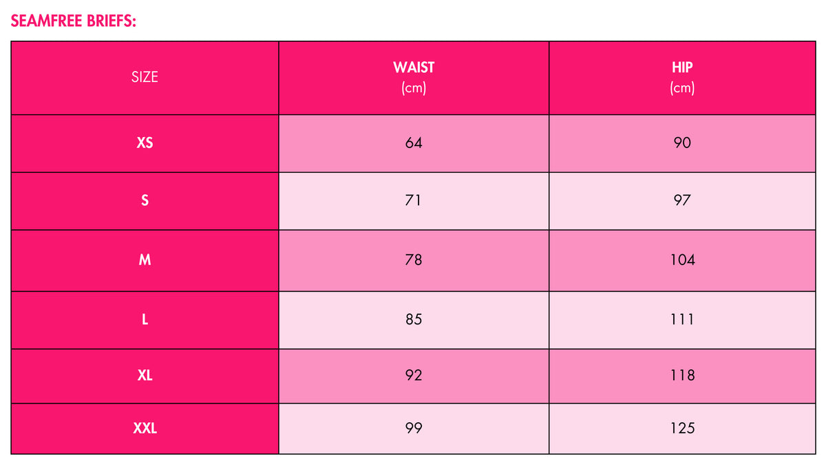 Find Your Perfect Fit Sizing Chart Eleven Intimates