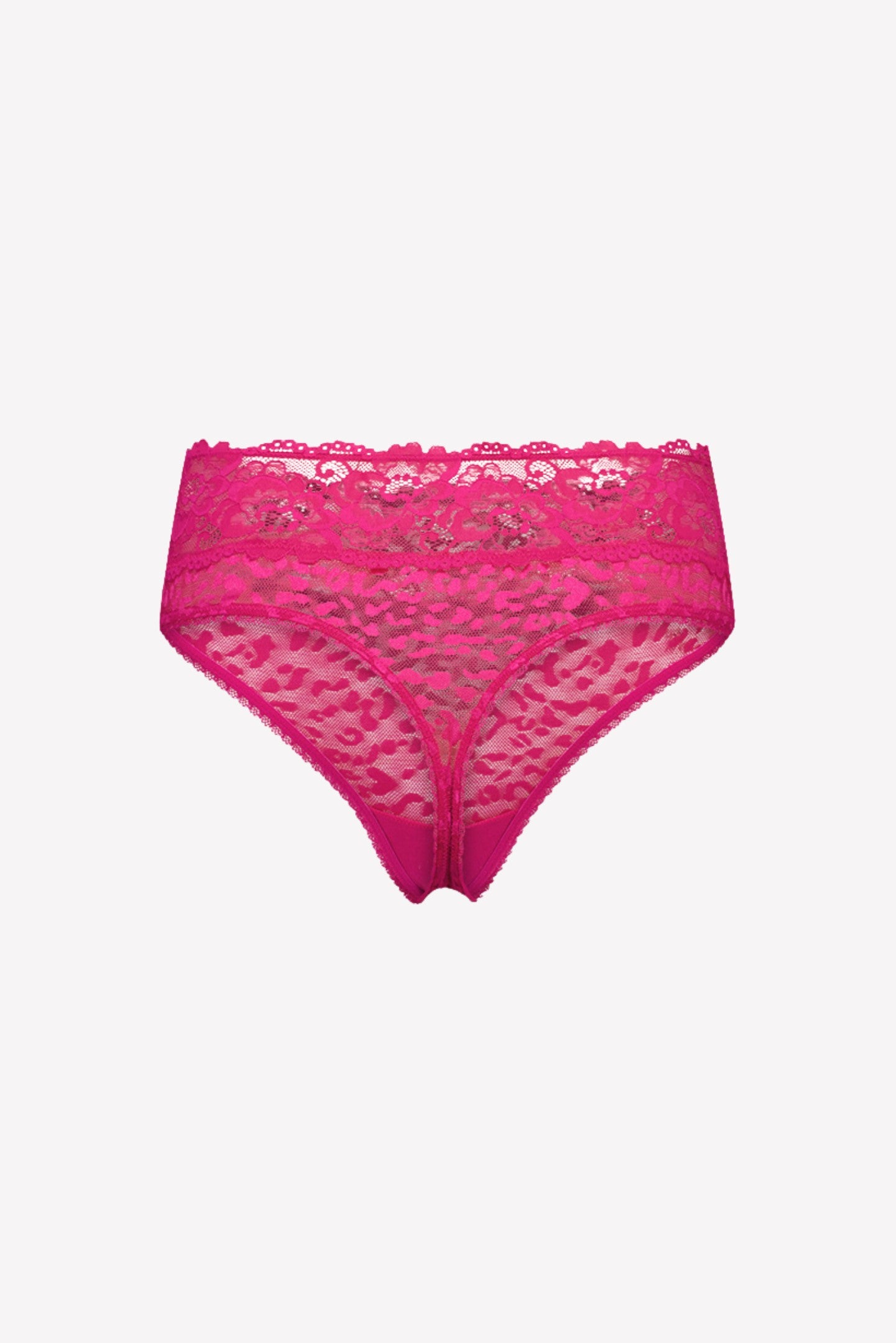 Ava Lace High Waist G-String Cherry