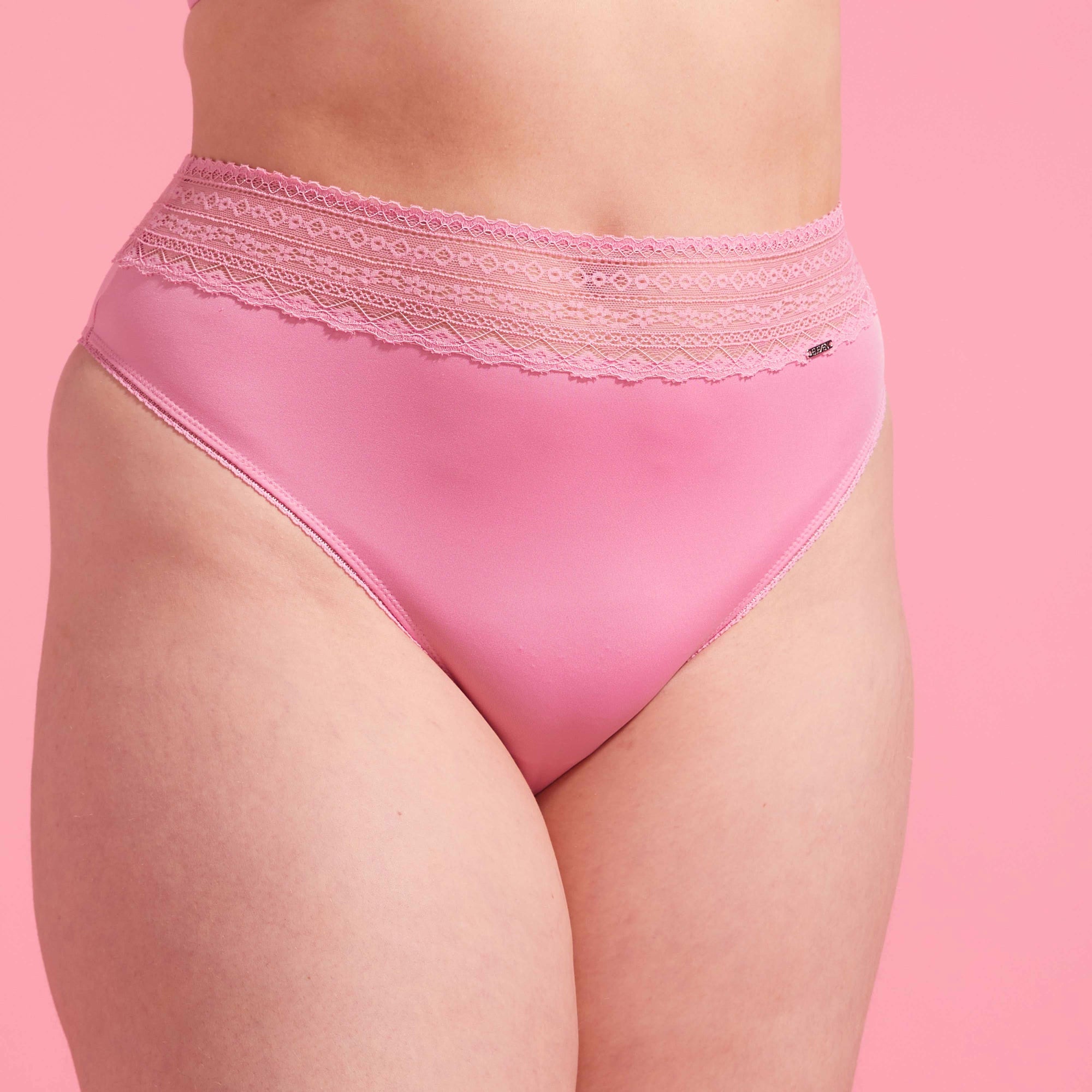 Luxe Microfiber High Waist G-String Pink